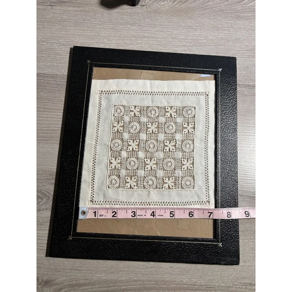 Vintage Handmade Battenberg Lace Lefkara Like Centerpiece Embroidery Cottagecore